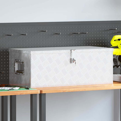 vidaXL Storage Box Aluminium Silver