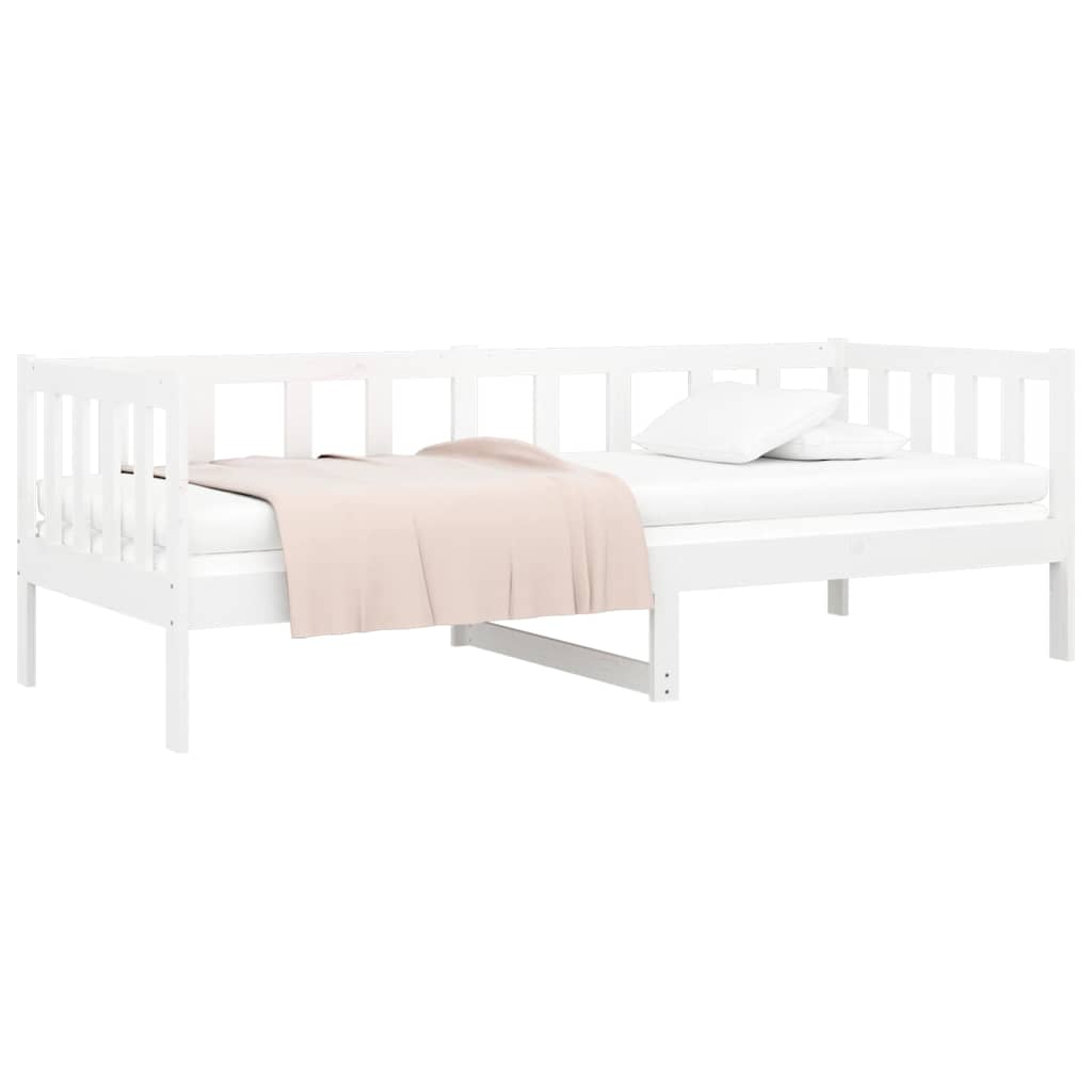 Day Bed without Mattress Solid Wood Pine White 80 cm 200 cm
