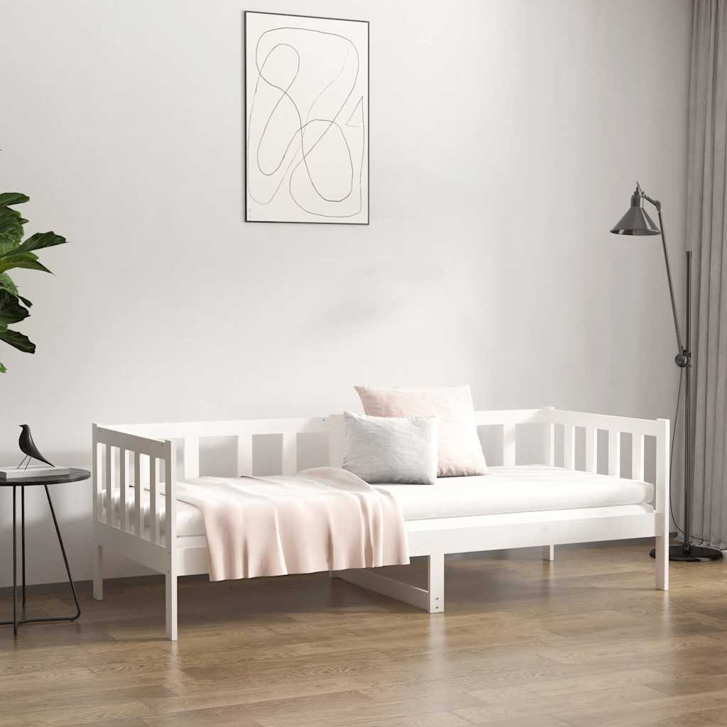 Day Bed without Mattress Solid Wood Pine White 80 cm 200 cm