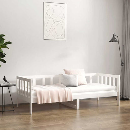 Day Bed without Mattress Solid Wood Pine White 80 cm 200 cm
