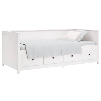 vidaXL Day Bed without Mattress White 90x190 cm Solid Wood Pine 4
