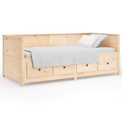 vidaXL Day Bed without Mattress 75x190 cm Small Single Solid Wood Pine 2