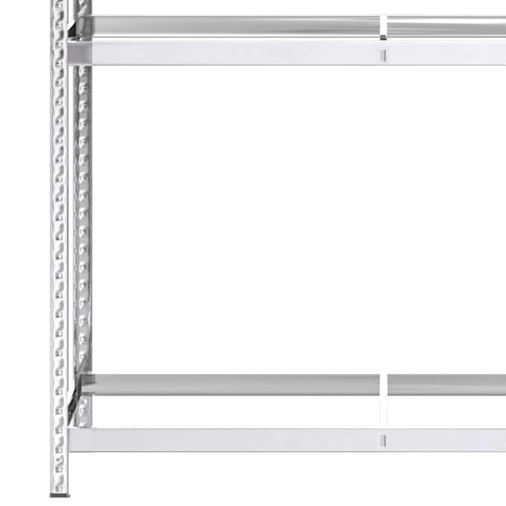 5-Layer Corner Shelf Steel&Engineered Wood Silver 110 x 40 x 200 cm