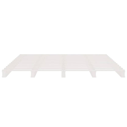 Pallet Bed without Mattress Solid Wood Length 200 cm White 140 cm