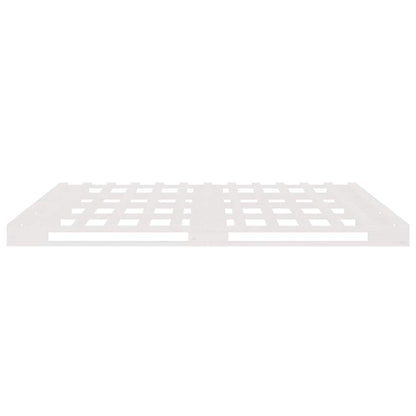Pallet Bed without Mattress Solid Wood Length 200 cm White 140 cm