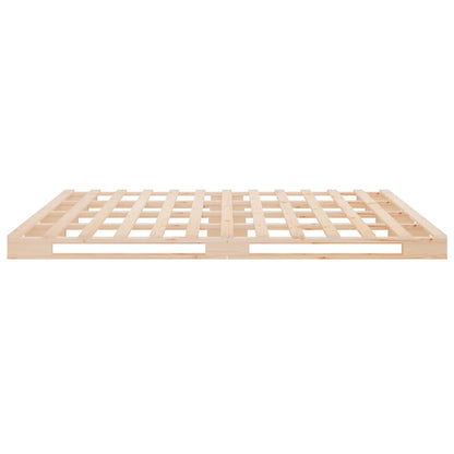 Pallet Bed without Mattress Solid Wood Length 200 cm Natural 180 cm