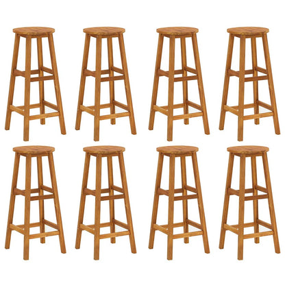 vidaXL Bar Stools 8 pcs Solid Wood Acacia 2