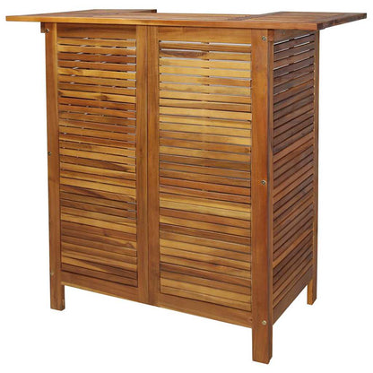 vidaXL 3 Piece Garden Bar Set Solid Wood Acacia 4