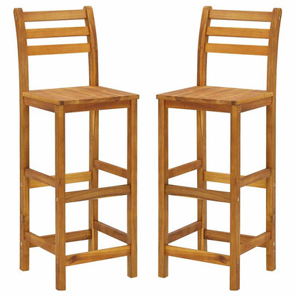 vidaXL 3 Piece Garden Bar Set Solid Wood Acacia 5