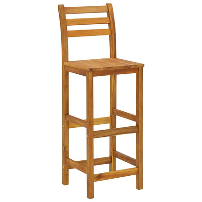 vidaXL 3 Piece Garden Bar Set Solid Wood Acacia 6