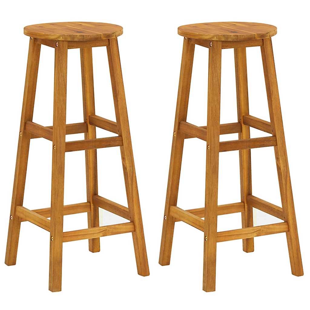 vidaXL 3 Piece Garden Bar Set Solid Wood Acacia 5
