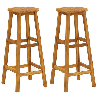 vidaXL 3 Piece Garden Bar Set Solid Wood Acacia 5