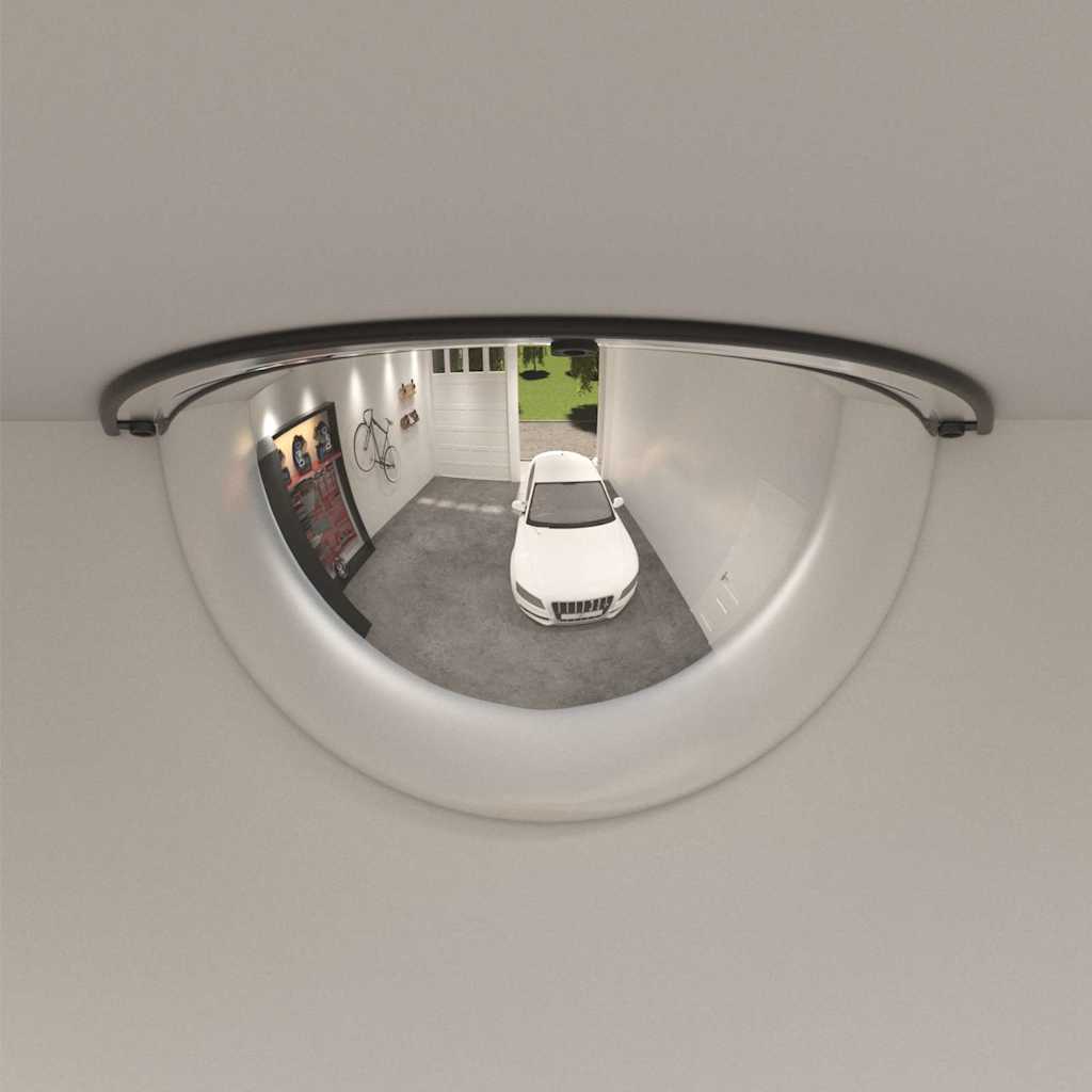 Domed Traffic Mirrors 2 pcs Acrylic Ø 40 cm Half