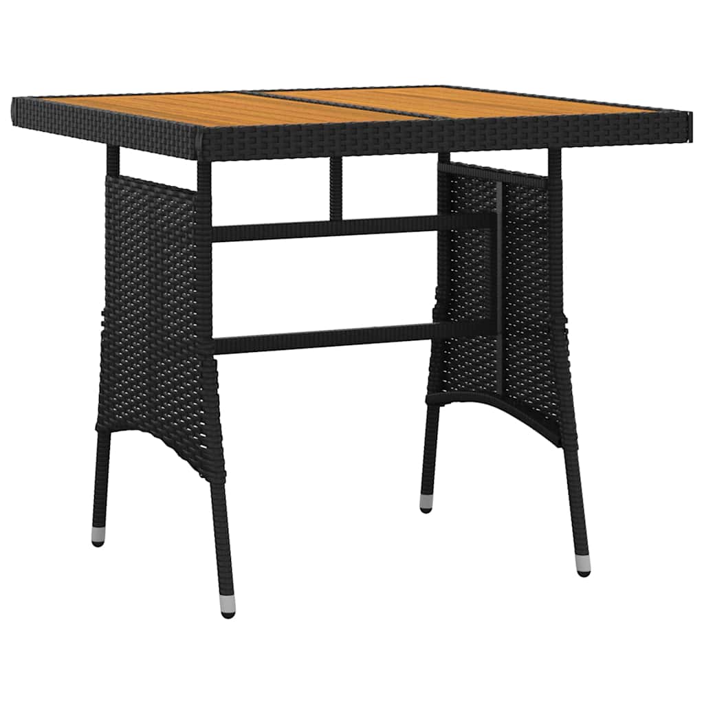 3 Piece Outdoor Dining Set Poly Rattan 4