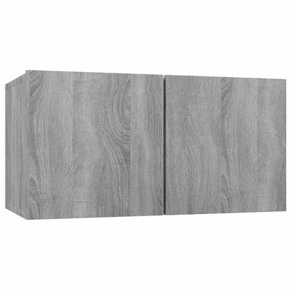 vidaXL TV Cabinets 8 pcs Grey Sonoma 60x30x30 cm Engineered Wood 5