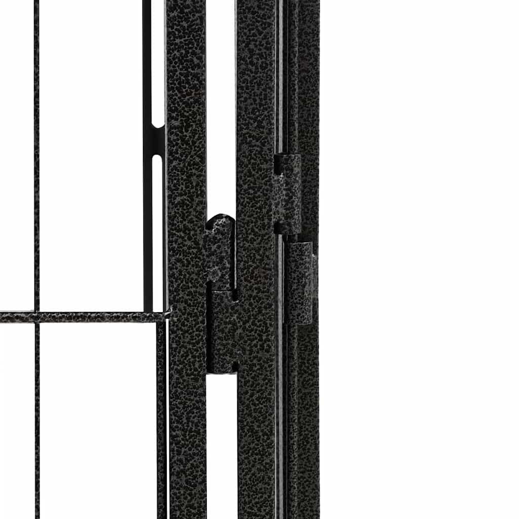 vidaXL Dog Playpen | Black | Powder-coated steel | Dog Playpen | Rectangular 5