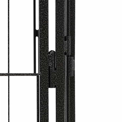 vidaXL Dog Playpen | Black | Powder-coated steel | Dog Playpen | Rectangular 5