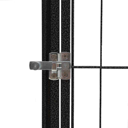 vidaXL 24-Panel Dog Playpen Black 100x50 cm Powder-coated Steel 4