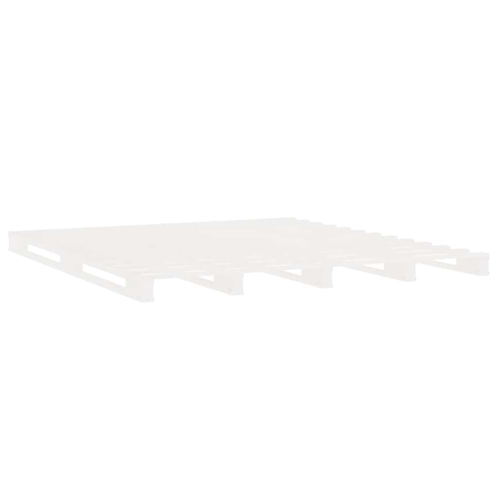vidaXL Bed Frame without Mattress White 180x200 cm Super King Solid Wood Pine 6