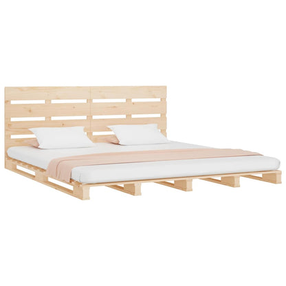 vidaXL Bed Frame without Mattress 200x200 cm Solid Wood Pine 4