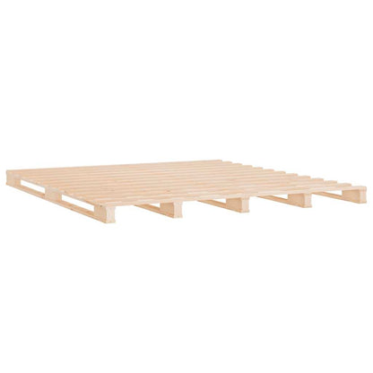 vidaXL Bed Frame without Mattress 200x200 cm Solid Wood Pine 6