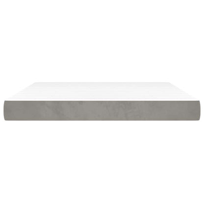 Pocket Spring Bed Mattress Medium 152x203x20cm Light grey Queen