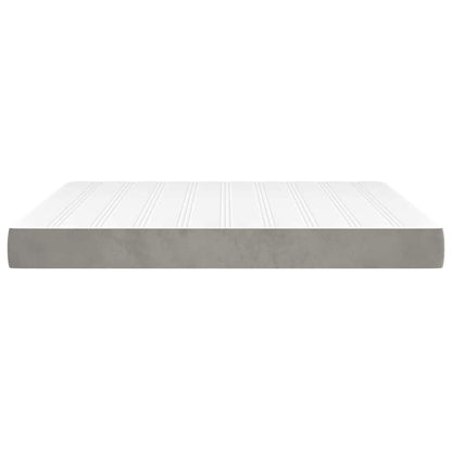 vidaXL Pocket Spring Bed Mattress Medium Light Grey 152x203x20 cm Queen 4
