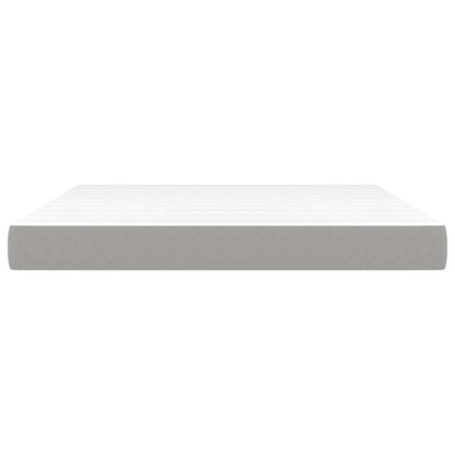 vidaXL Pocket Spring Bed Mattress Medium Light Grey 193x203x20 cm King 3