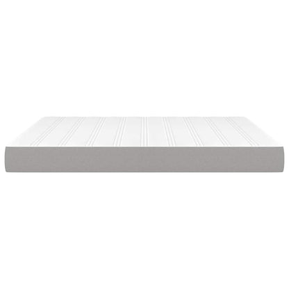 vidaXL Pocket Spring Bed Mattress Medium Light Grey 193x203x20 cm King 4