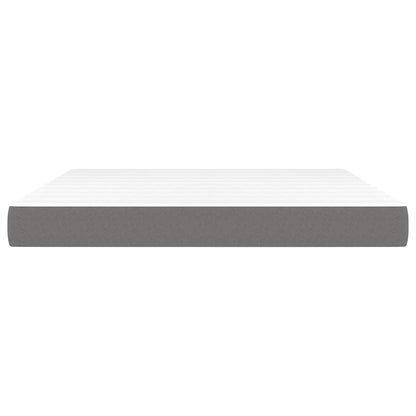 Pocket Spring Bed Mattress Medium 100x190x20 cm Dark grey California King