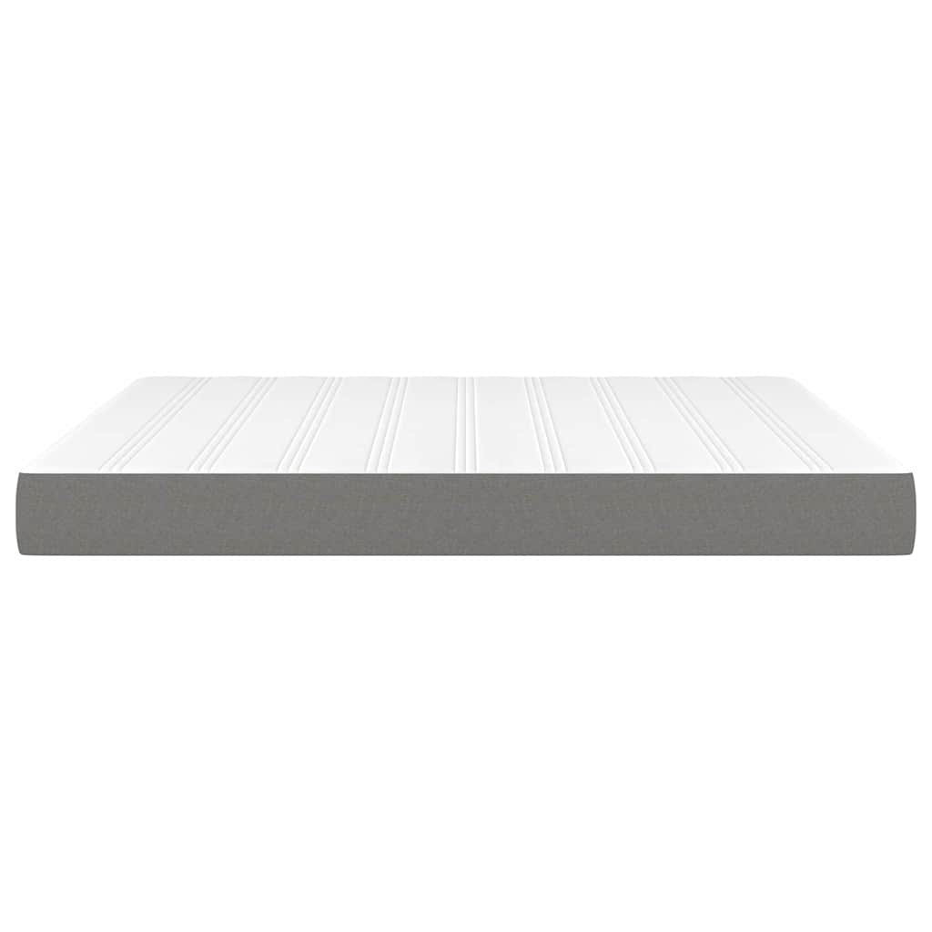 vidaXL Pocket Spring Bed Mattress Medium Dark Grey 183x213x20 cm 4