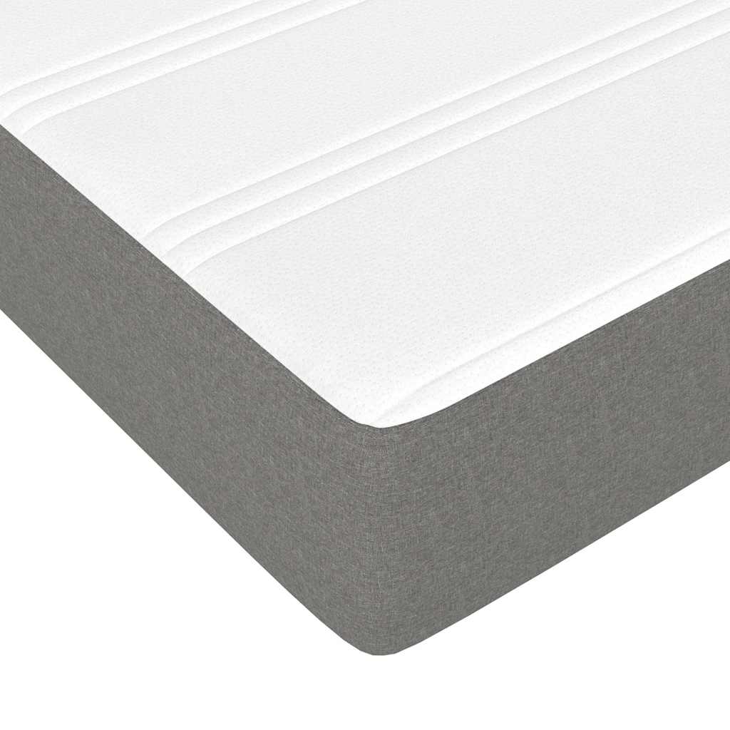 vidaXL Pocket Spring Bed Mattress Medium Dark Grey 183x213x20 cm 5