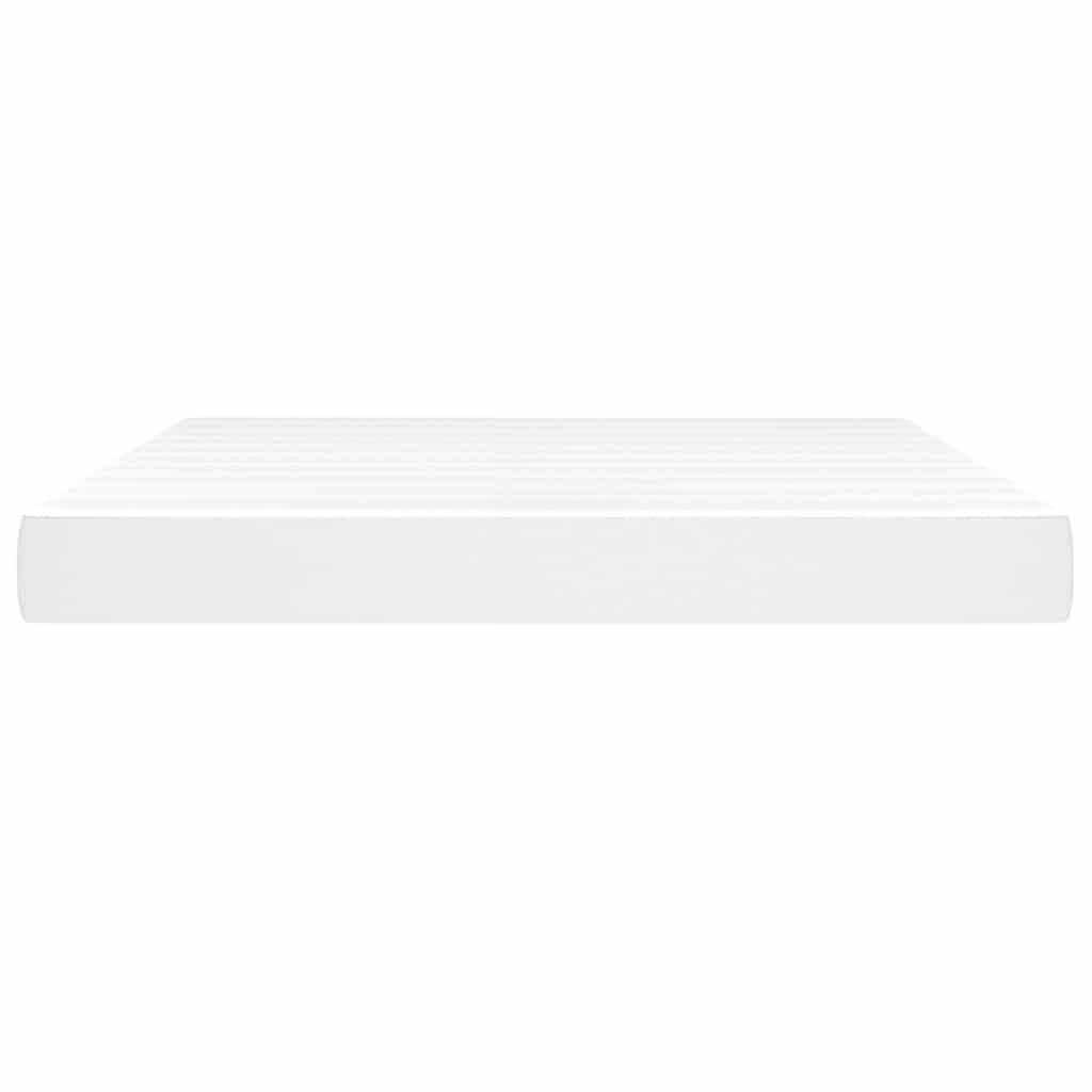 vidaXL Pocket Spring Bed Mattress White 183x213x20 cm Faux Leather 3