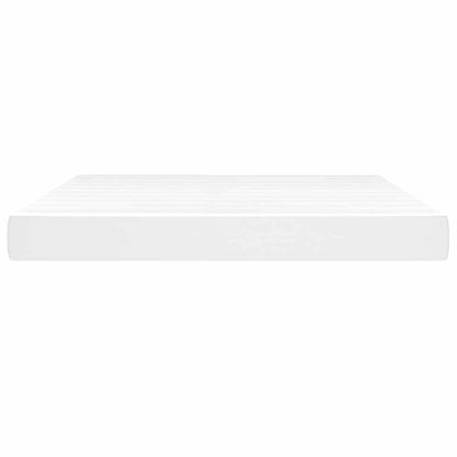 vidaXL Pocket Spring Bed Mattress White 183x213x20 cm Faux Leather 3