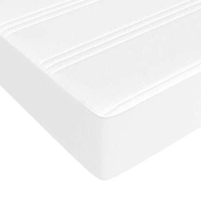 vidaXL Pocket Spring Bed Mattress White 183x213x20 cm Faux Leather 5