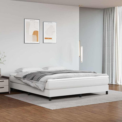 vidaXL Pocket Spring Bed Mattress White 183x213x20 cm Faux Leather 1