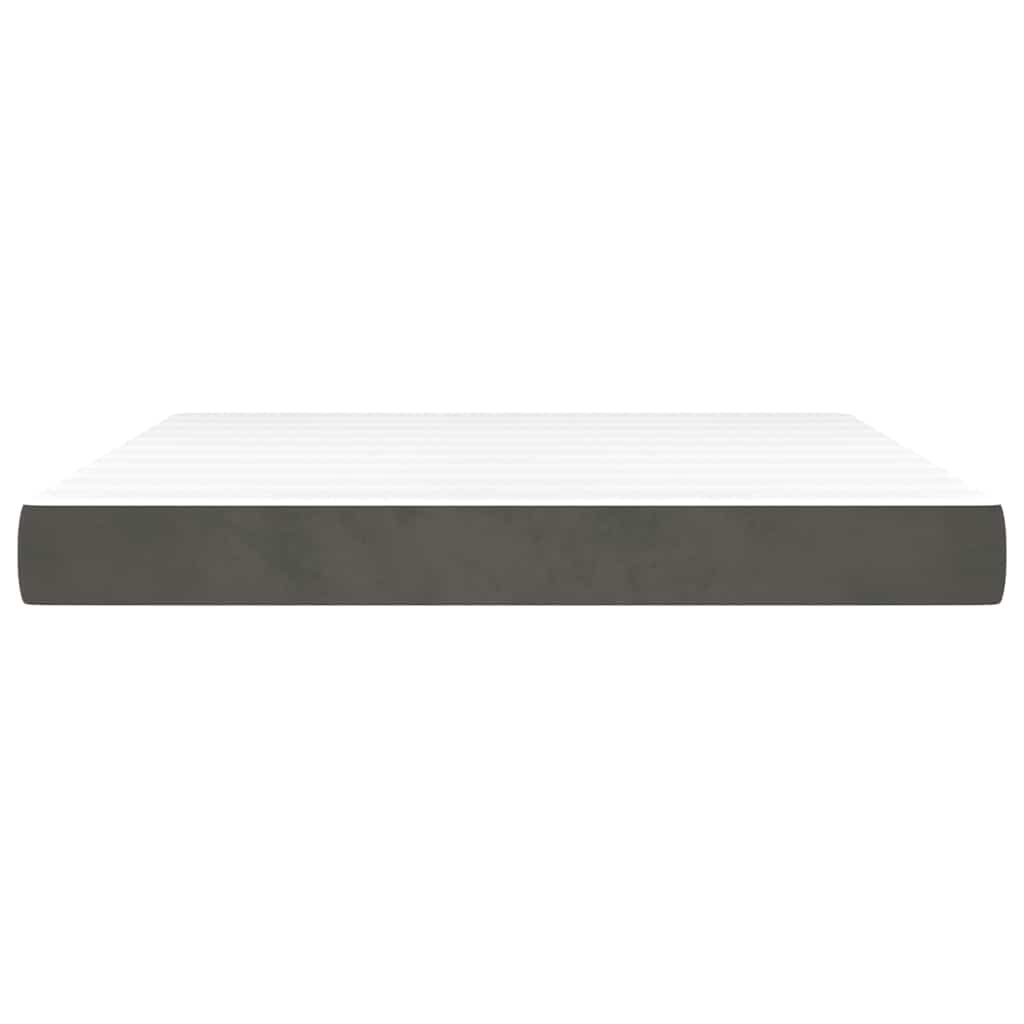 vidaXL Pocket Spring Bed Mattress Medium Dark Grey 183x213x20 cm 3