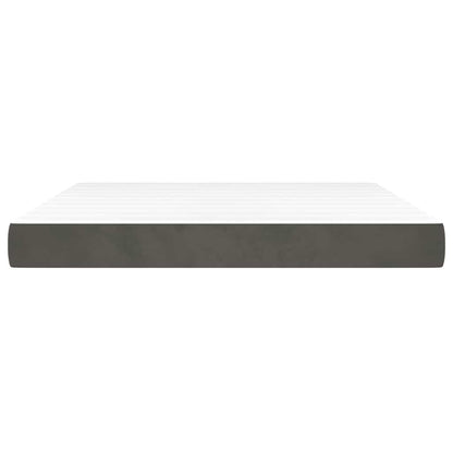 vidaXL Pocket Spring Bed Mattress Medium Dark Grey 183x213x20 cm 3