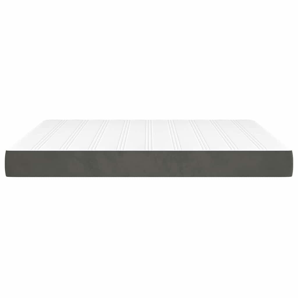 vidaXL Pocket Spring Bed Mattress Medium Dark Grey 183x213x20 cm 4