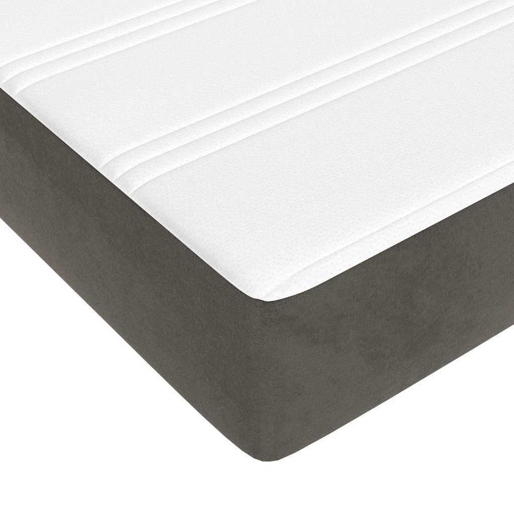 vidaXL Pocket Spring Bed Mattress Medium Dark Grey 183x213x20 cm 5