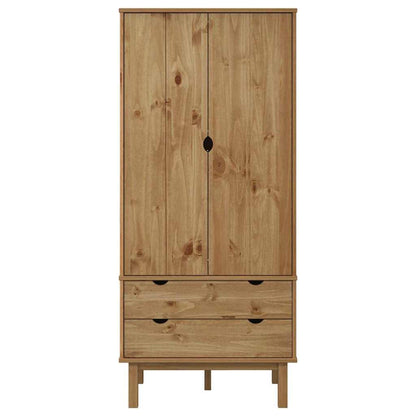 vidaXL Wardrobe "OTTA" 76,5x53x172 cm Solid Wood Pine 3