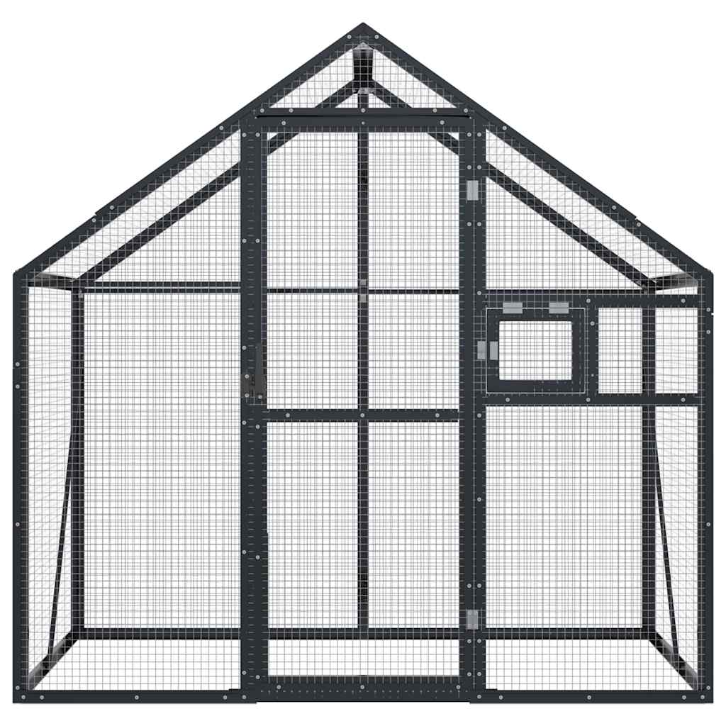 vidaXL Aviary Anthracite 179x100x185 cm Aluminium 3
