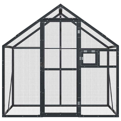 vidaXL Aviary Anthracite 179x100x185 cm Aluminium 3