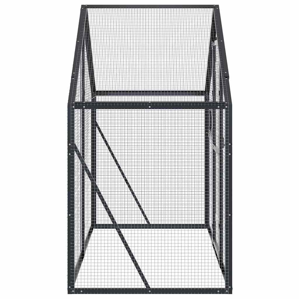 vidaXL Aviary Anthracite 179x100x185 cm Aluminium 4