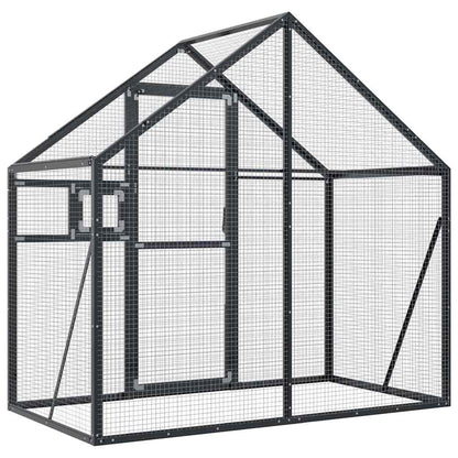 vidaXL Aviary Anthracite 179x100x185 cm Aluminium 5