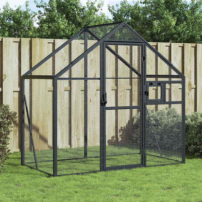 vidaXL Aviary Anthracite 179x100x185 cm Aluminium 1
