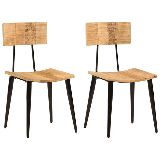 Dining Chairs Solid mango wood 2