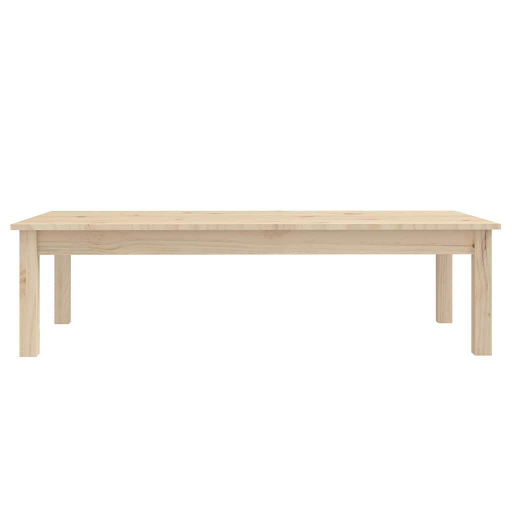 Coffee Table Solid Wood Pine Height 30 cm Natural