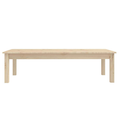 Coffee Table Solid Wood Pine Height 30 cm Natural