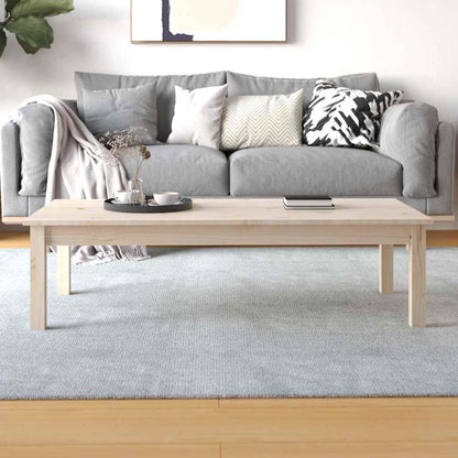 Coffee Table Solid Wood Pine Height 30 cm Natural